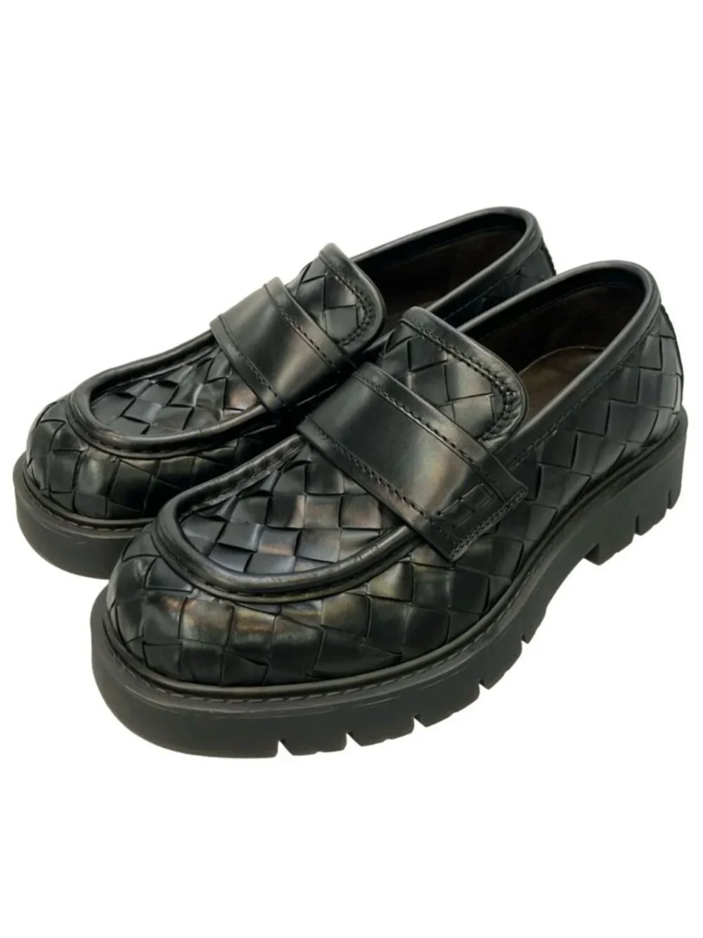 Bottega Veneta Haddock Loafers Intrecciato